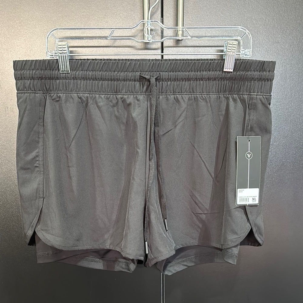 Velocity Athena Running,Two in 1 boxer lined, elastic drawstring waist,slit side